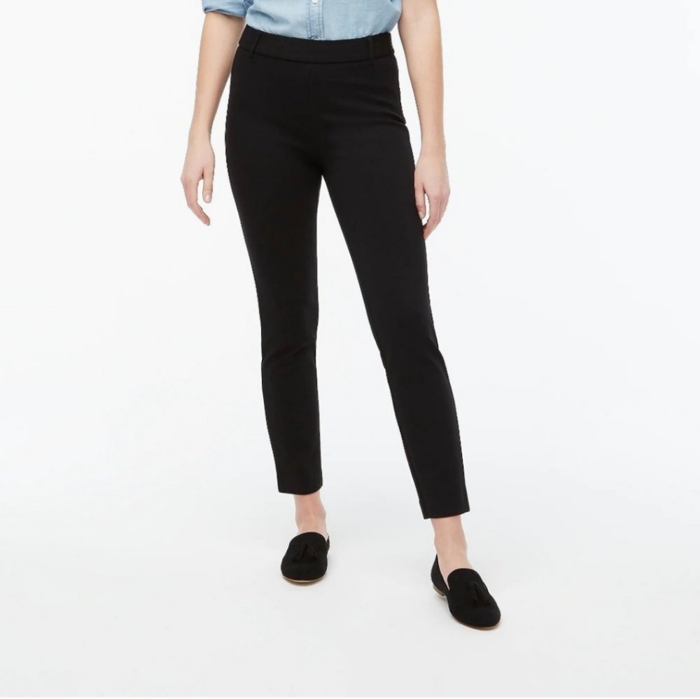 J. Crew Ponte Slim Work Pants Black Classic Women's 2 Career Business